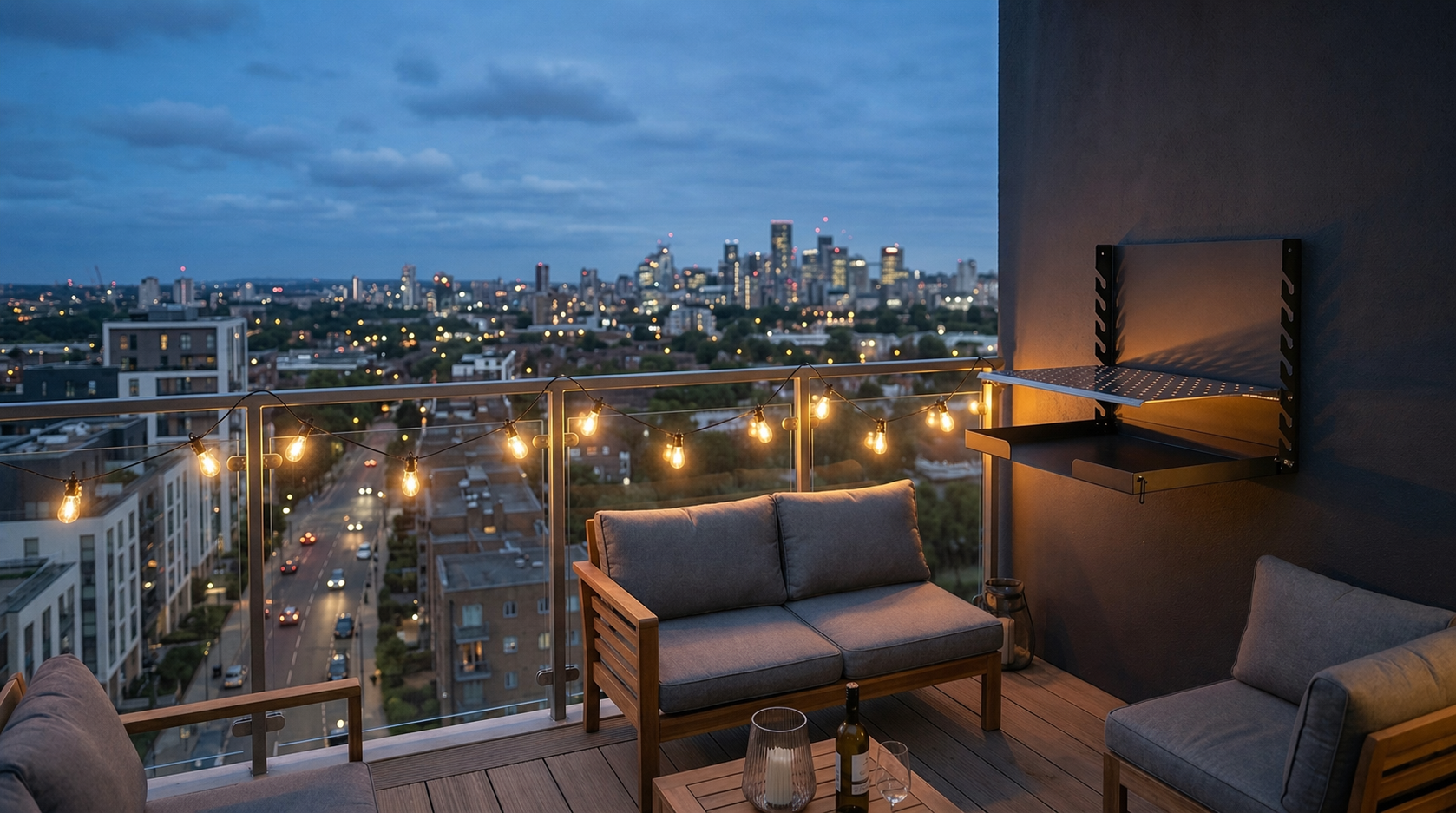 Wallgrill balcony foldable barbecue